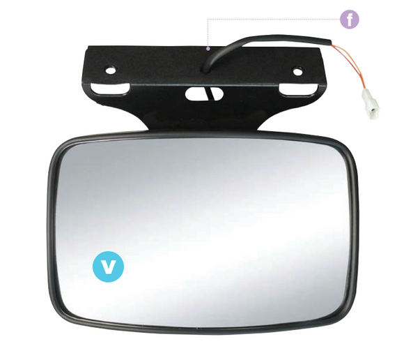 specchio guardaruota dx, regolazione manuale, riscaldato, braccio L=155 mm iveco Iveco Stralis - 504168236